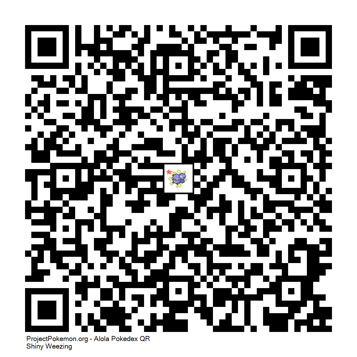 Cdigo QR de Weezing variocolor